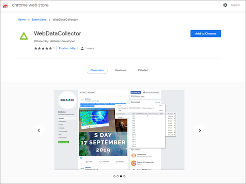 Chrome Plugin - Web Data Collector